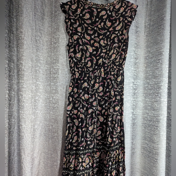 Old Navy Floral Black Maxi Dress (L) - Picture 5 of 5